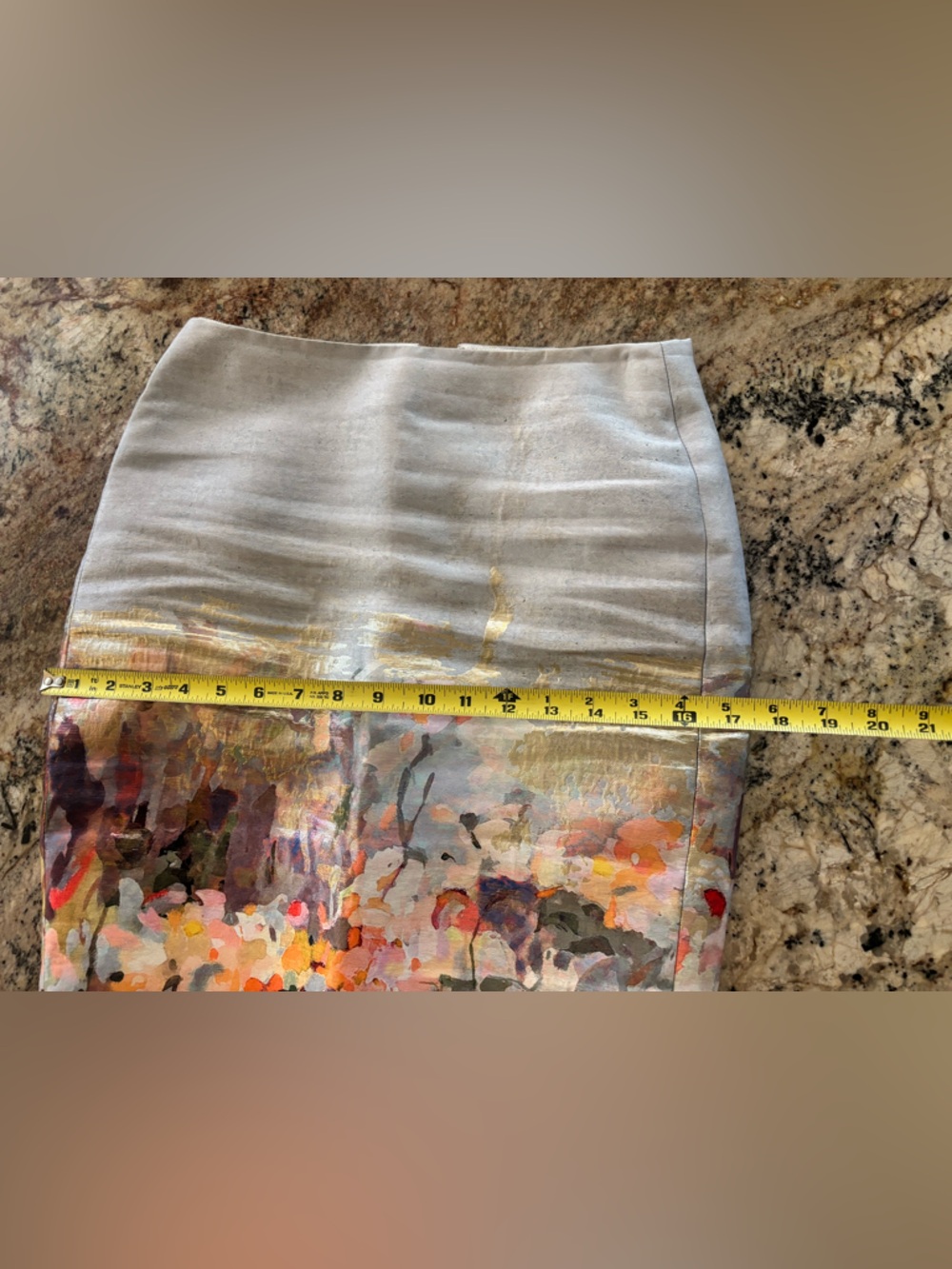 J.Crew Collection painted waterfall silk pencil skirt 4/6 - Picture 12 of 15